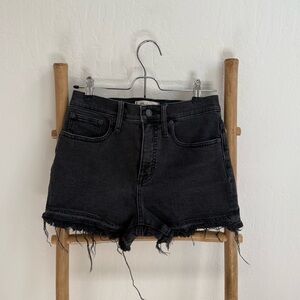 Madewell Black Jean Shorts